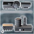 4.jpg Modern industrial station with warehouse buildings and large pipe silo (1) - Modern WW2 WW1 World War Diaroma Wargaming RPG Mini Hobby