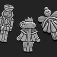 16.jpg 3D Printable Christmas - Nutcracker - Princess - Mouse King  STL 3D print model
