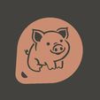 piggy_1_rnd.jpg 4 Piggy cappuccino stencil