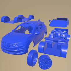 b31_005.png STL file Acura RDX Prototype 2018 PRINTABLE CAR IN SEPARATE PARTS・3D print model to download