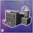 1-PREM.jpg Futuristic western water storage building with pipes and tank (3) - Future Sci-Fi SF Post apocalyptic Tabletop Scifi Wargaming Planetary exploration RPG Terrain