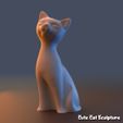 r1.jpg Cute Cat Sculpture (supportless print)