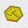 axe-preview.png Axe Hexagon – 3D Printable Game Token