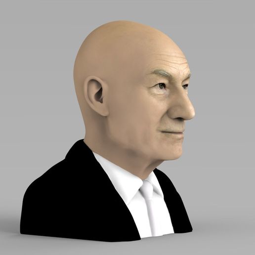 professor-x-charles-xavier-bust-ready-for-full-color-3d-printing-3d-model-obj-mtl-fbx-stl-wrl-wrz-7.jpg Professor X Charles Xavier from X-Men bust full color 3D printing