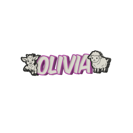 Prénom LED À ASSEMBLER Olivia Mouton/Chévre