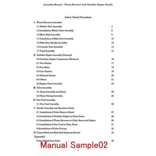 Manual-Sample02.jpg Download STL file Thrust Reverser with Turbofan Engine Nacelle • 3D printer template, konchan77