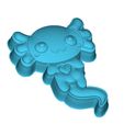 304556268_1415661732252368_2390876484716423417_n.jpg Kawaii Full Body Axolotl Solid Model For Making Molds Relief Model