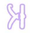 letraK.stl Cutting ABC disney lyrics