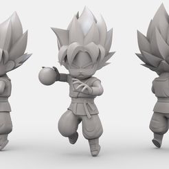 goku_whis-gi_blast.jpg Archivo STL Son Goku - Super Saiyan Blue y Whis Gi・Modelo de impresora 3D para descargar