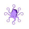 octopusv10block_fixed_sc055smooth.stl Hair stick for Octopus Bun Cover