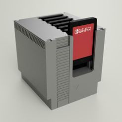 a8303201-8b67-41eb-88ec-ad7c9181b6a8.jpeg Fichier 3D Nintendo switch cartridge holder (Nes)・Plan pour impression 3D à télécharger