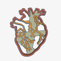 Captura-de-pantalla-2022-01-06-011659.png Fichier STL COEUR ANATOMIQUE Découpeur de biscuits + Coeur de poignard・Modèle à télécharger et à imprimer en 3D