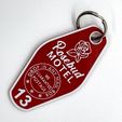 FP_Collage_Rosebud13_Custom.jpg Schitt's Creek Rosebud Motel Keychain - Vintage Style Room Key - Movie Prop