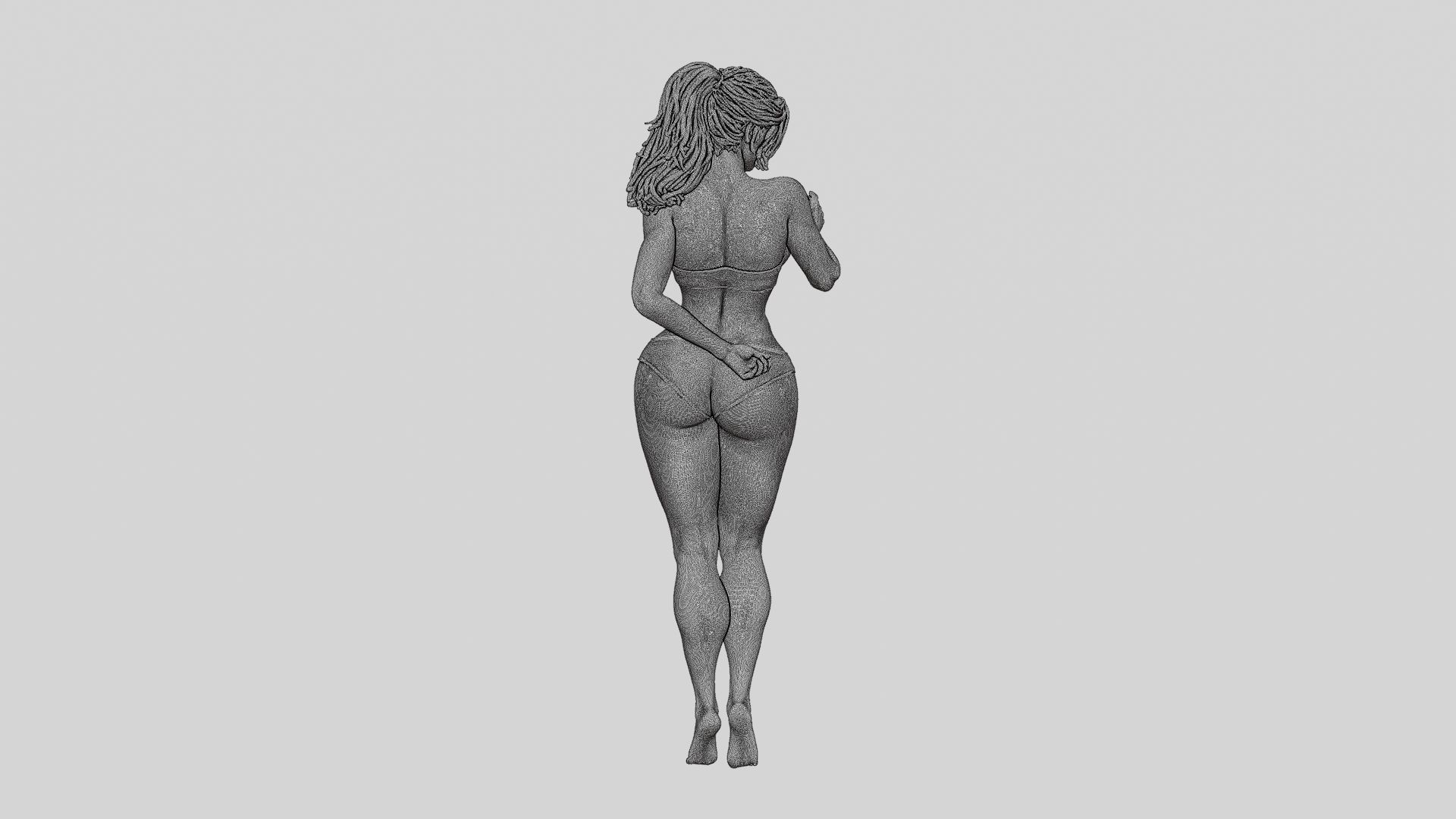 z107.jpg 3D file Sexy Bikini Beach Girl 3D Print Model・Design to download and 3D print, 3DGeshaft