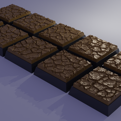 20mm-base-ovw.png Fichier STL 10x 20mm base carrée avec sol fissuré v2 (+toppers)・Plan à imprimer en 3D à télécharger