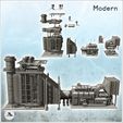 2.jpg Large modern industrial metallurgical furnace with tanks and drain pipes (20) - Modern WW2 WW1 World War Diaroma Wargaming RPG Mini Hobby