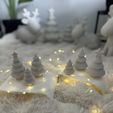 IMG_1679.jpeg Minimalist Christmas Tree Set – 4 Styles (Snowy, Snowy with Star, Ribbed, Ribbed with Star) – 3D Printable STL Files, Scalable Holiday Decor