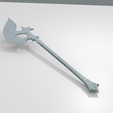 Glass-Axe.png Glass Axe - Skyrim STL