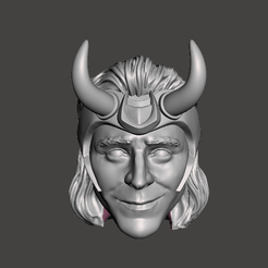 LOKI-PRESIDENTE-FRENTE.png STL file President Loki HEADSCULPT・3D printable model to download