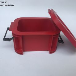 IMG_0555.JPG RC Mini Plastic Scale Storage Box Tool for 1:10 RC Rock Crawler Accessories TRX4 Axial SCX10 90046 Decoration