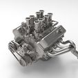 BBC.009.jpg Big Block Chevy V8 motor with ITB's. 1/8 TO 1/25 SCALE