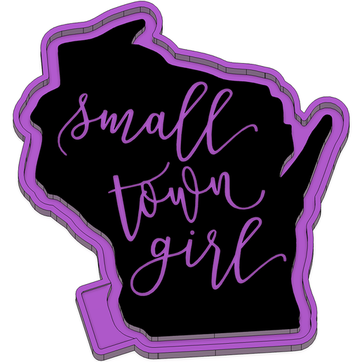 🤏 Small Town Girl Wisconsin Freshie STL Mold Housing・ STL File for 3D ...