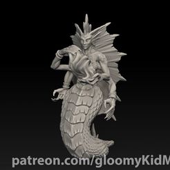 naga_2.jpg Free STL file Naga Sorceress・3D print model to download