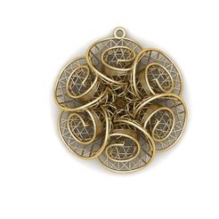 0002.jpg STL file Gold Ring Earring and Pendant X002・3D printer design to download