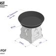 105-4.jpg Portable Camping Wood Stove DXF File,Firebox Plan BBQ,Collapsible Fire Pit,Functional