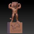 gghghh.jpg NFL -  Detroit Lions football mascot statue - 3d Print