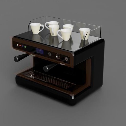 Coffee machine 3D model preview