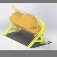 2.png Закрытая спасательная шлюпка с системой шлюпбалок - 3D печатная модель