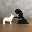 WhatsApp-Image-2022-12-28-at-16.48.03.jpeg Girl and her french bulldog(wavy hair) for 3D printer or laser cut