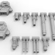 Turrets.jpg Archivo STL gratis Ejército Interestelar Lemoine Russel Tank Turrets・Modelo de impresión 3D para descargar