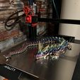 Kristalldrache, bewegliches Flexi-Wackeltier, Druck an Ort und Stelle, Fantasy