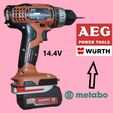 001.jpg STL file Metabo on AEG / Ridgid 14.4V・3D printing model to download