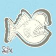 03-1.jpg Underwater world cookie cutters - european monkfish (style 1)