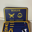 ROGUE.png Daggerheart Compatible Character Trackers - Full Set of 9