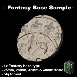 SampleBase_SalesPage.jpg Free 3D file Fantasy Base Sample・3D printable design to download