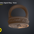 Atreides-ring-default.3.png Free STL file Atreides Signet Ring - Dune・3D printing template to download