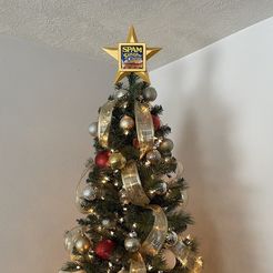 STL file Lattice star Christmas tree topper ⭐・3D print model to  download・Cults