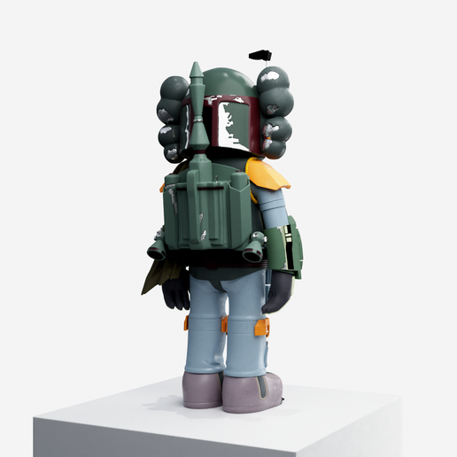 KAWS STARWARS BOBA FETT OriginalFake 正規品 Star Wars Boba Fett Companion Fine Art Toy by Kaws- Brian