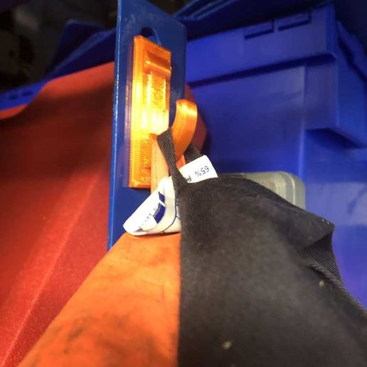 Racking keyhole coat hook - Rapid 1 system tight fit 3D model