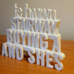 P1060424.JPG Fichier STL Stairway to Heaven - Art imprimé 3D (Led Zeppelin)・Design pour imprimante 3D à télécharger, ThePursuit