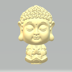 1.png Archivo STL Modelo impreso en 3D del Buda Amitabha・Diseño imprimible en 3D para descargar