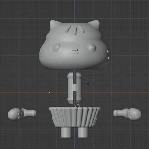 絵画。壁掛け原画【Cute cat cake】0 3 flat,750x,075,f-pad,750x1000,