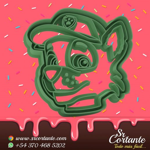 PAW PATROL THEME COOKIE CUTTERS - COOKIE CUTTER - 3D model önizlemesi
