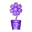 flower.obj Cute Flowerpot