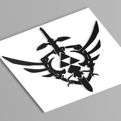 shield.jpg STL file zelda sheild・3D printing model to download