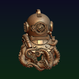 28.png Diving helmet with octopus